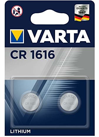 Varta Electronics CR1616 ogniwa guzikowe litowe (2 sztuki, w oryginalnym opakowaniu typu blister)