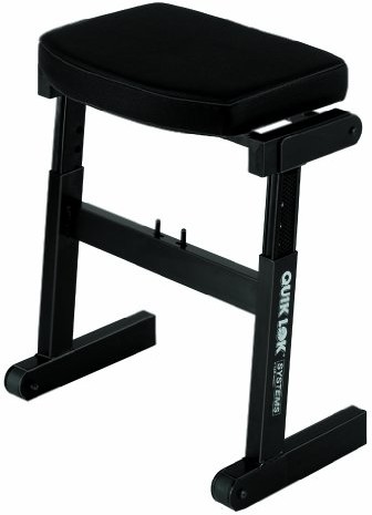 Quik-Lok QUIK Lok muzyk taboret, szybki montaż, w pełni regulowany, czarny BZ7