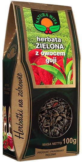 NATURA-WITA NATURA-WITA herbata zielona z owocami goji 100g PUDEŁKO 34NATHZIOG