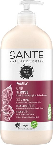 Sante Naturkosmetik FAMILY Szampon nadający połysk z bio-liściem brzozy 950ml 173/40338