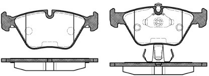 RoadHouse Zestaw klocków hamulcowych, hamulce tarczowe 2270.25