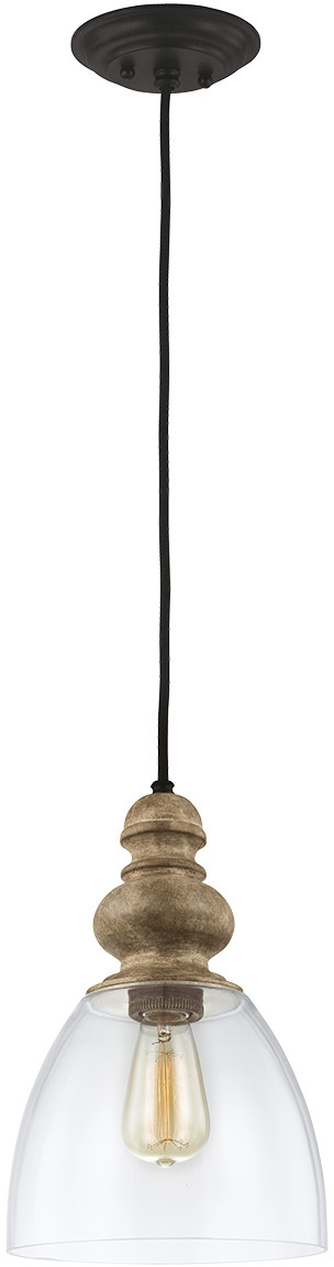 Feiss Matrimonio lampa wisząca 1 brązowa DL-MATRIMONIO-1P