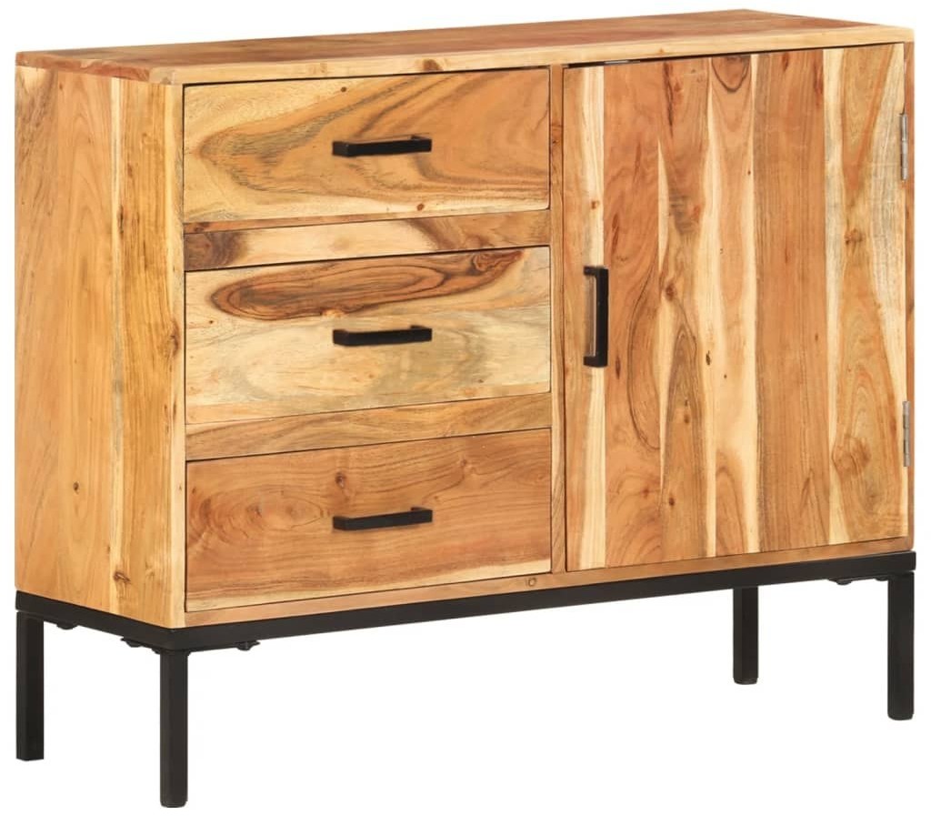 vidaXL Lumarko Komoda, 88x30x73 cm, lite drewno akacjowe 329247