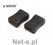 SAVIO CL-111 Adapter HDMI F HDMI F prosty beczka