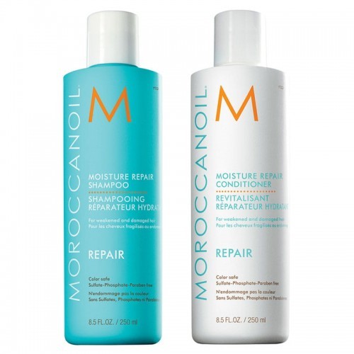 Moroccanoil Repair 2x250ml nawilżająco-odbudowujący zestaw do włosów słabych i zniszczonych: szampon + odżywka 3124
