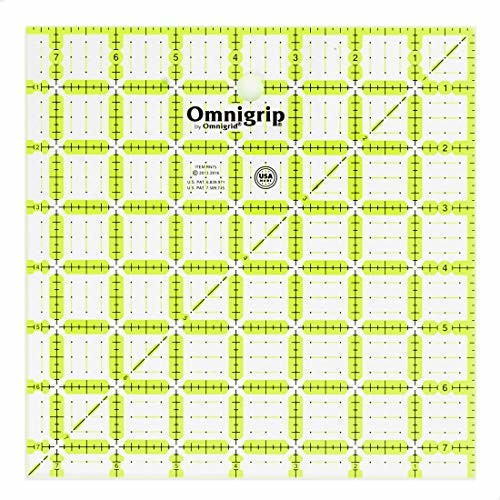 Omnigrid Omnigrip kołdra linijka, antypoślizgowa kwadratowa 1,7 cm x 1,7 cm zielona RN75