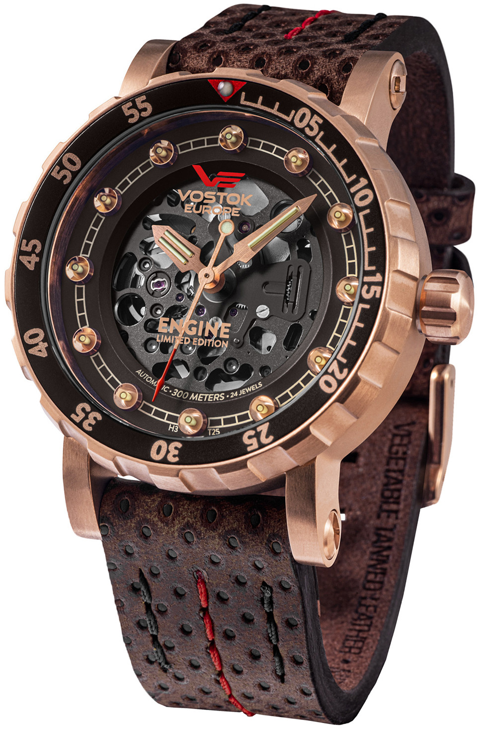 Vostok Europe Zegarek ENGINE Skeleton NH72-571B648  | GRATIS