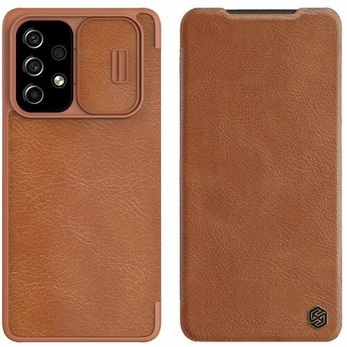 Nillkin Etui QIN Pro Galaxy A73 5G brązowe