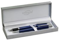 Titanum Pióro + długopis 20kbf008 niebieskie