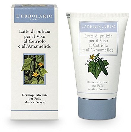 L'Erbolario L 'erbolario hamamelis i ogórki czyszczenie mleka, 1er Pack (1 X 125 ML) 001.002