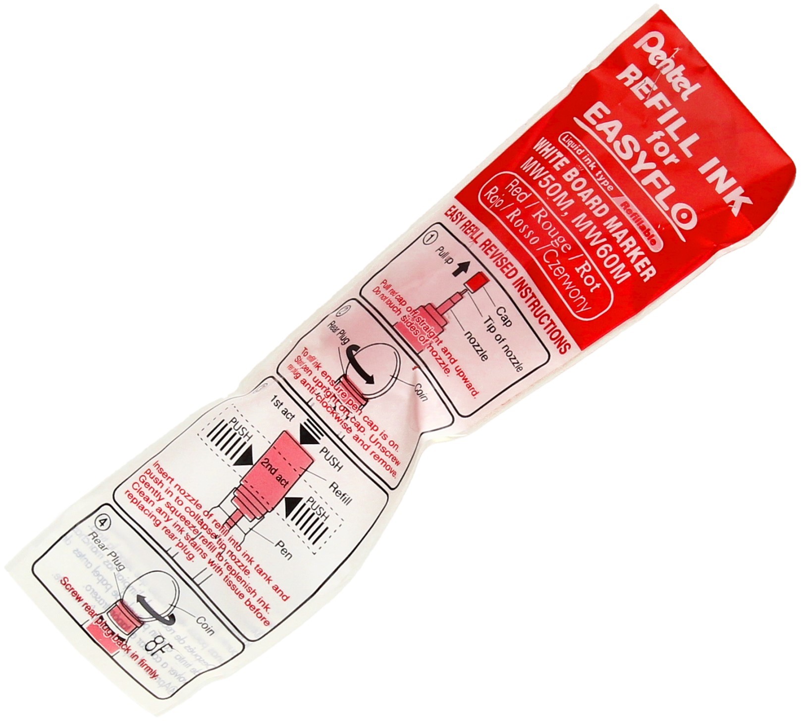 Pentel Wkład marker do tablic EasyFlo czerwony