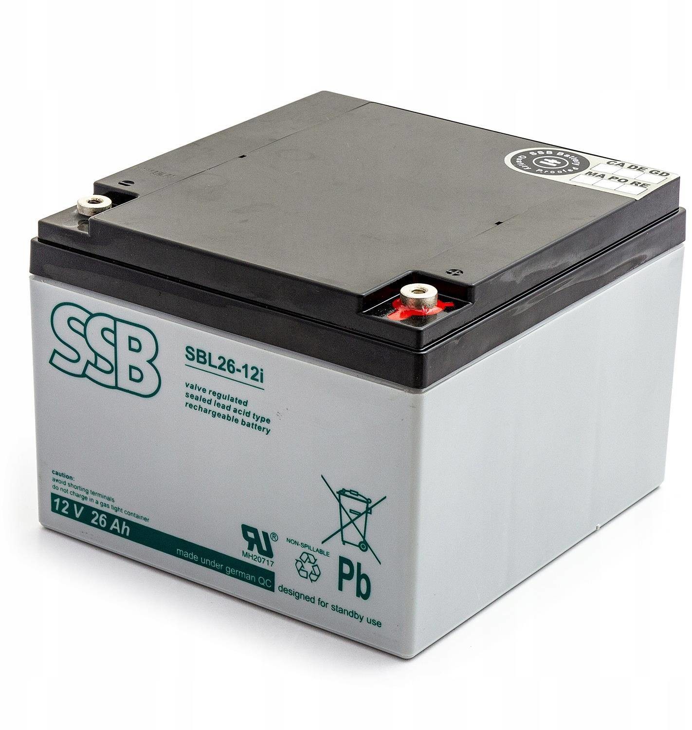 SSB Akumulator Sbl 26-12i 12V 26Ah Agm