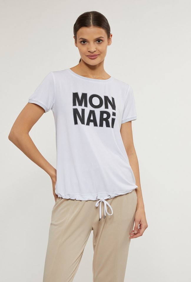 Monnari T-shirt damski z logo -