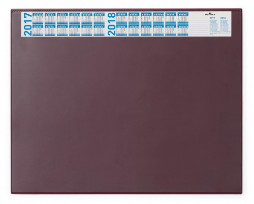 Durable Podkład na biurko z przezroczystą nakładką i aktualnym kalendarzem szary