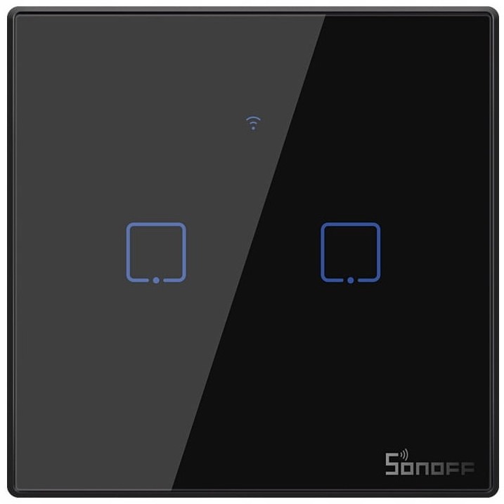 Sonoff Sonoff T3EU2C-TX - włącznik ścienny dotykowy - 433MHz / WiFi - 2-kanałowy ALT-16455