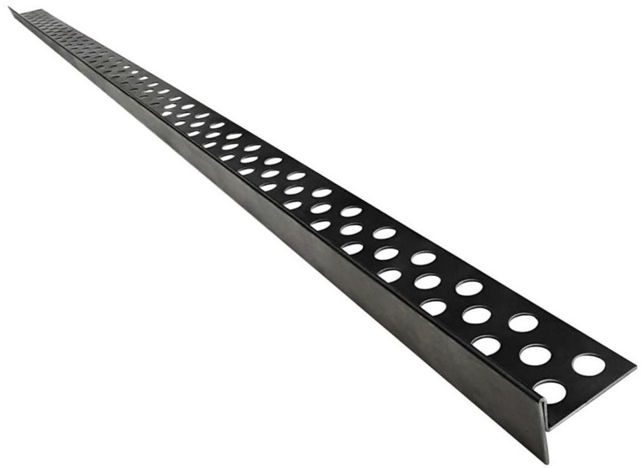 Listwa nierdzewna do krawędzi 120 cm Lewa Czarna JANO