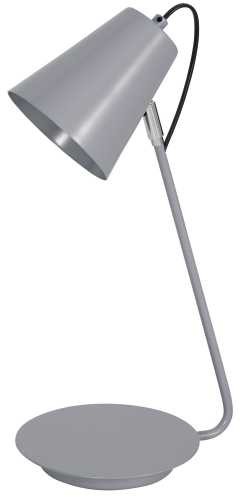 Luminex Lampka biurkowa Table Lamps 8298 lampa stołowa 1x60W E27 szara
