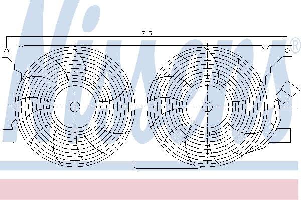 NISSENS Wentylator, kondensator klimatyzacji NISSENS 85402