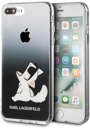 Karl Lagerfeld Choupette Fun SunGlasses do iPhone 7/8 przezroczyste/czarne (KLHCI8CFNRCBK)