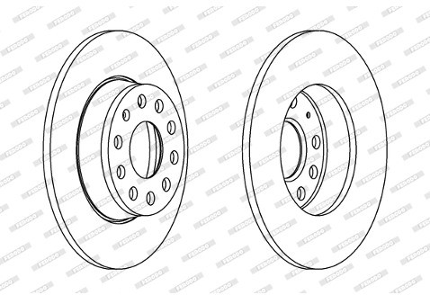 FERODO (FEDERAL-MOGUL) Tarcza hamulcowa (FEDERAL-MOGUL) DDF1895