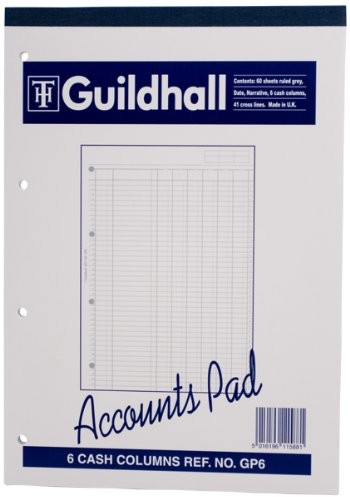 Guildhall Guild Hall kolumna bloku 6 kolumny finansowe 41 wierszy drobne linie 60 stron A4 081112