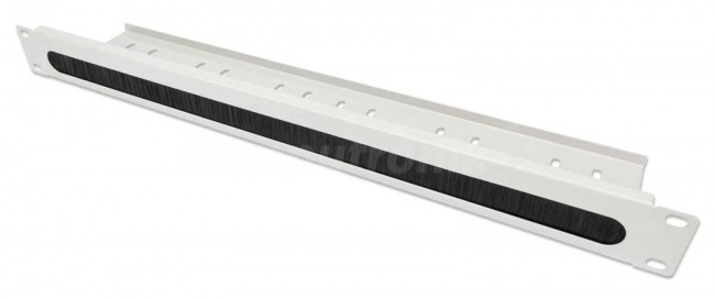 Intellinet 715836 Panel z przepustem szczotkowym i tacką 1U szary zestaw 2 sztuk 715836