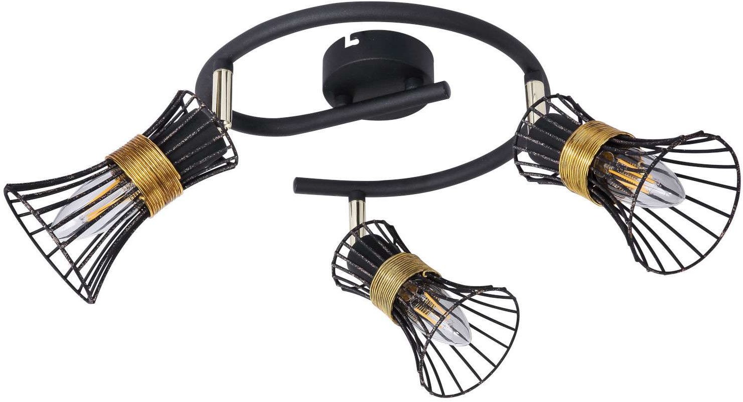 Globo Lighting ROXY reflektor Czarny 3-punktowe Obszar wewnętrzny ROXY 54814-3
