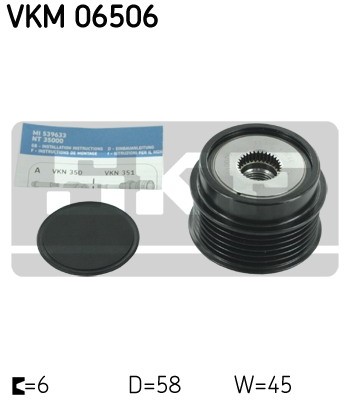 SKF Sprzęgło jednokierunkowe alternatora VKM 06506