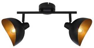Brilliant Layton HK17332S86 plafon lampa sufitowa 2x25W E14 czarny/złoty