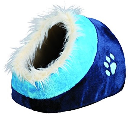Trixie 36309 przytulne legowisko Minou, 35 x 26 x 41 cm, ciemny niebieski/niebieski 4011905363097