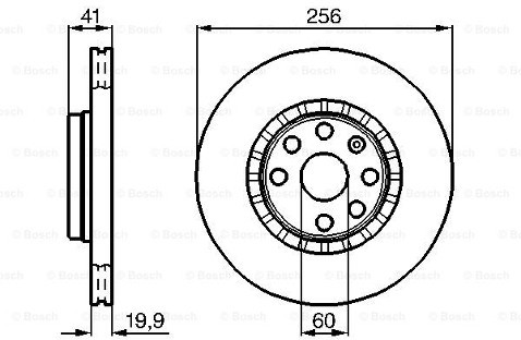 BOSCH Tarcze hamulcowe (komplet 2 sztuk) 0 986 478 535