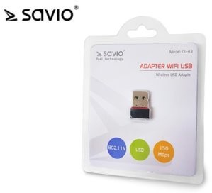 ELMAK SAVIO CL-43 Karta Wifi 802.11/n USB 150Mbps