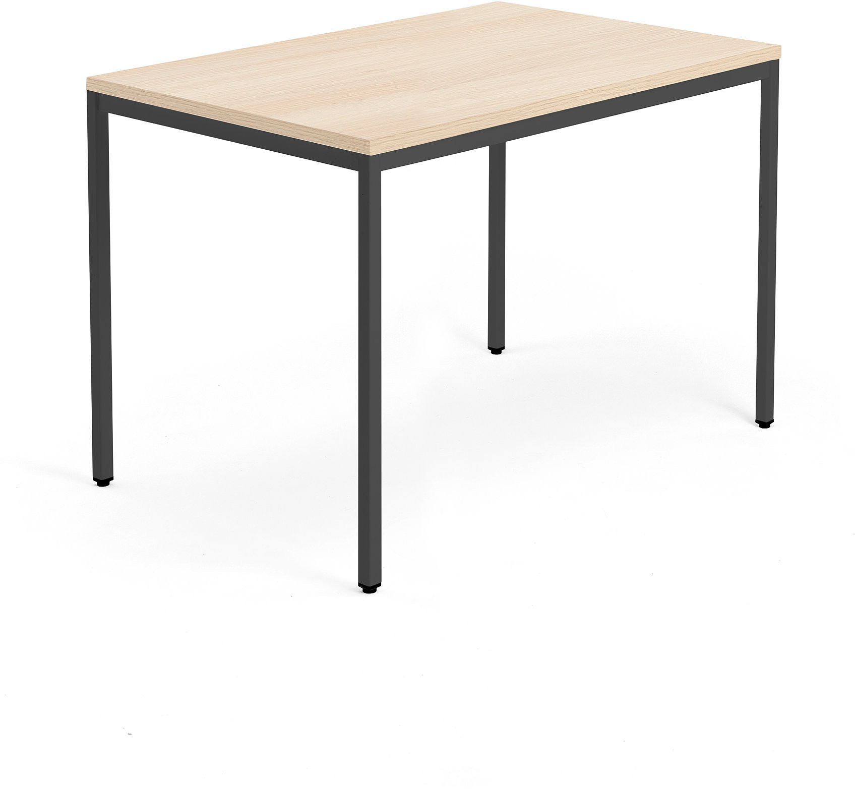 AJ Biurko Modulus rama 4 nogi 1200x800 mm czarna rama dąb 1611216