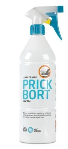 Prickbort mac serien Prickbort MAC 124 usuwa smołę klej bezpieczny dla wosku powłoki 1L MAC000001