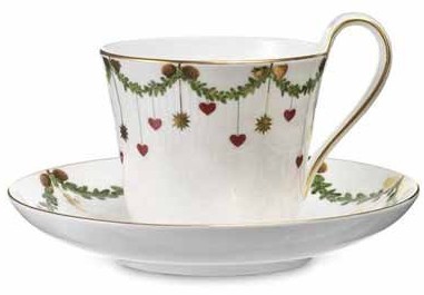 Royal Copenhagen kubki Star Fluted Christmas (2-częściowy) 1017438