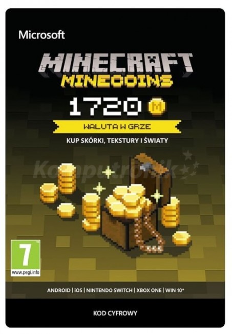 Minecraft Minecoins 1720 monet GRA XBOX ONE wersja cyfrowa