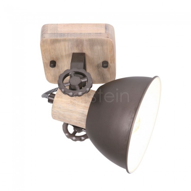Steinhauer Gearwood Lampa Sufitowa Antracytowy 1-punktowy Obszar wewnętrzny Gearwood 7968A