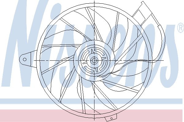NISSENS Wentylator, kondensator klimatyzacji NISSENS 85512