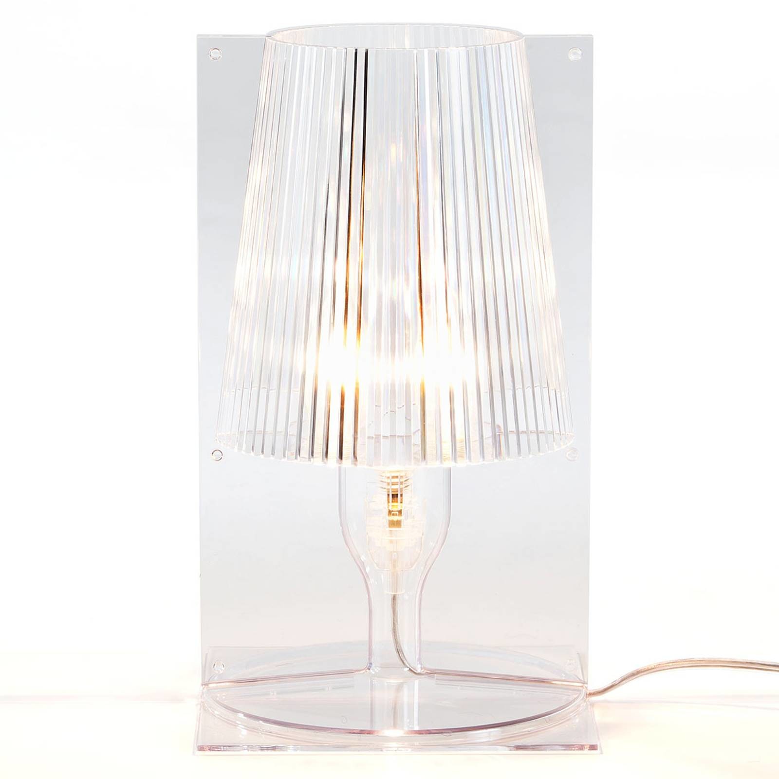 Kartell Take lampa stołowa, przezroczysta