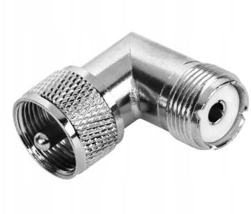 Adapter Uhf-wtyk / Uhf-gniazdo Kątowe