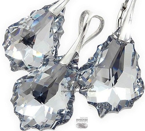 Arande SWAROVSKI kolczyki+wisiorek BAROQUE COMET SREBRO 3490027969