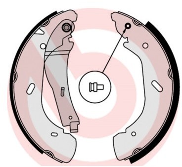 BREMBO Zestaw szczęk hamulcowych S 56 513