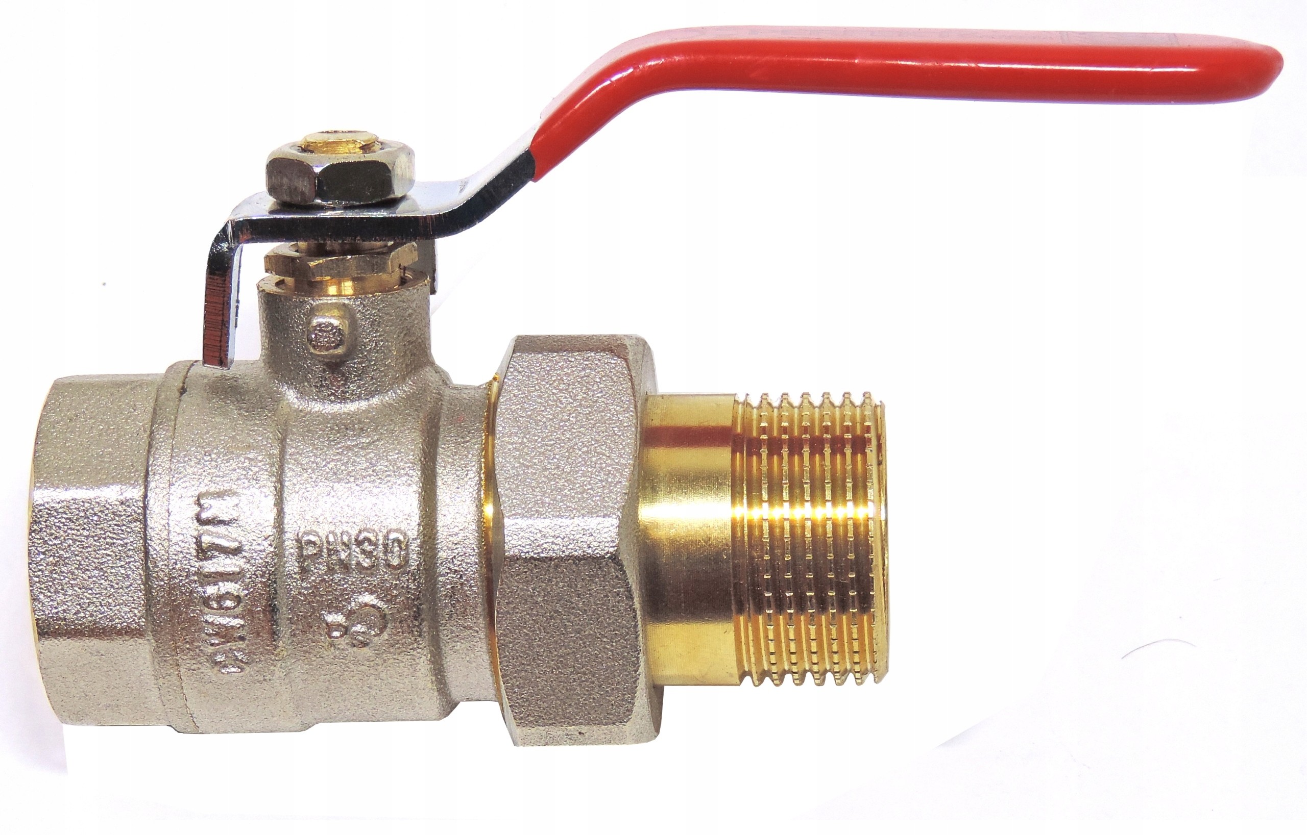 Zawór Kulowy Woda Półśrubunek Rączka 1