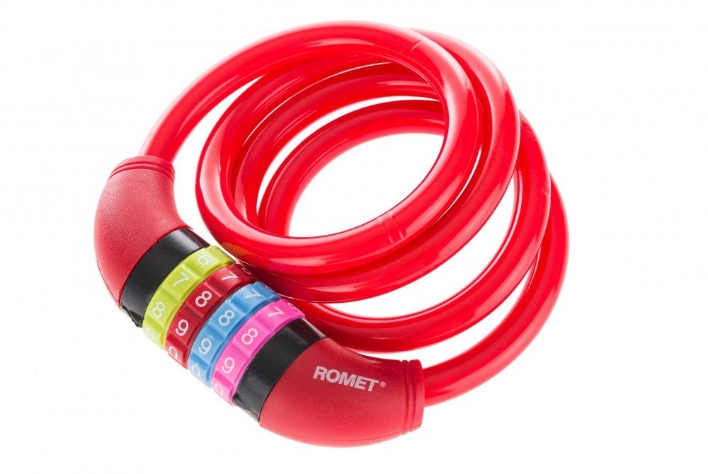 Romet Zamknięcie spiralne na szyfr, 10x1000 mm, czerwony