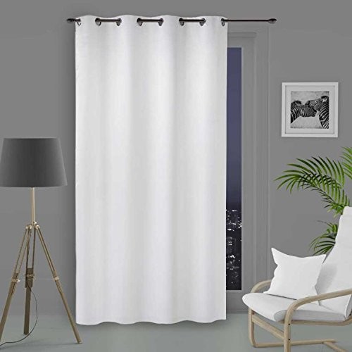 Soleil d'ocre Zasłona z oczkami Alicja Biały 140 °C240 CM Not Applicable