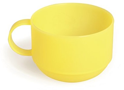 Excelsa Rainbow filiżanka Jumbo 0.50 litra, tworzywo sztuczne, żółta, 11 x 11 x 8 cm 49270