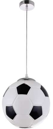 Krislamp Piłka KR 426-1L lampa wisząca zwis 1x40W E27 biała/czarna
