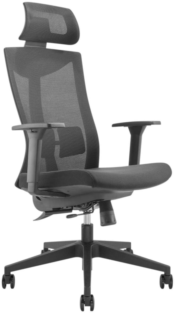 ERGOOFFICE.EU Krzesło biurowe ergonomiczne premium z wysokim oparciem ErgoOffice.eu max 150kg ER-414