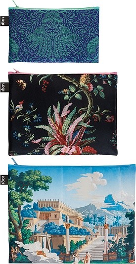Loqi Saszetki Zip Pockets 3 szt. x MAD Japanese, Arabesque, Landscape ZP.MU.MA1