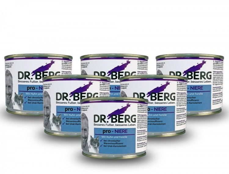 Dr. BERG Dr.BERG Pro-NIERE dla kotów - nerki, kamica moczowa (200 g)